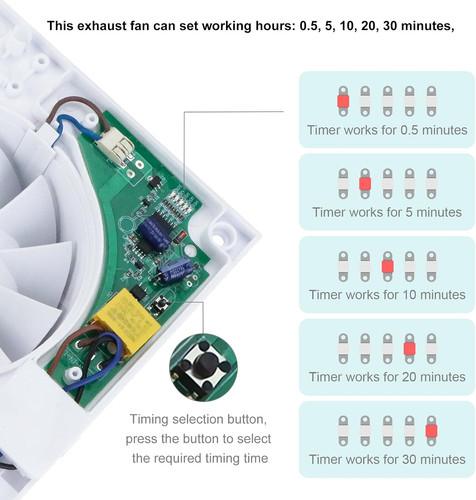 Extractor fan 100mm - 100mm, silent
