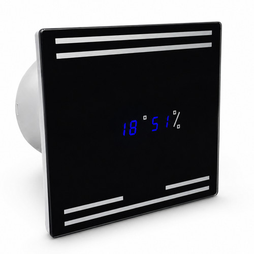 Bathroom extractor fan - bathroom, black